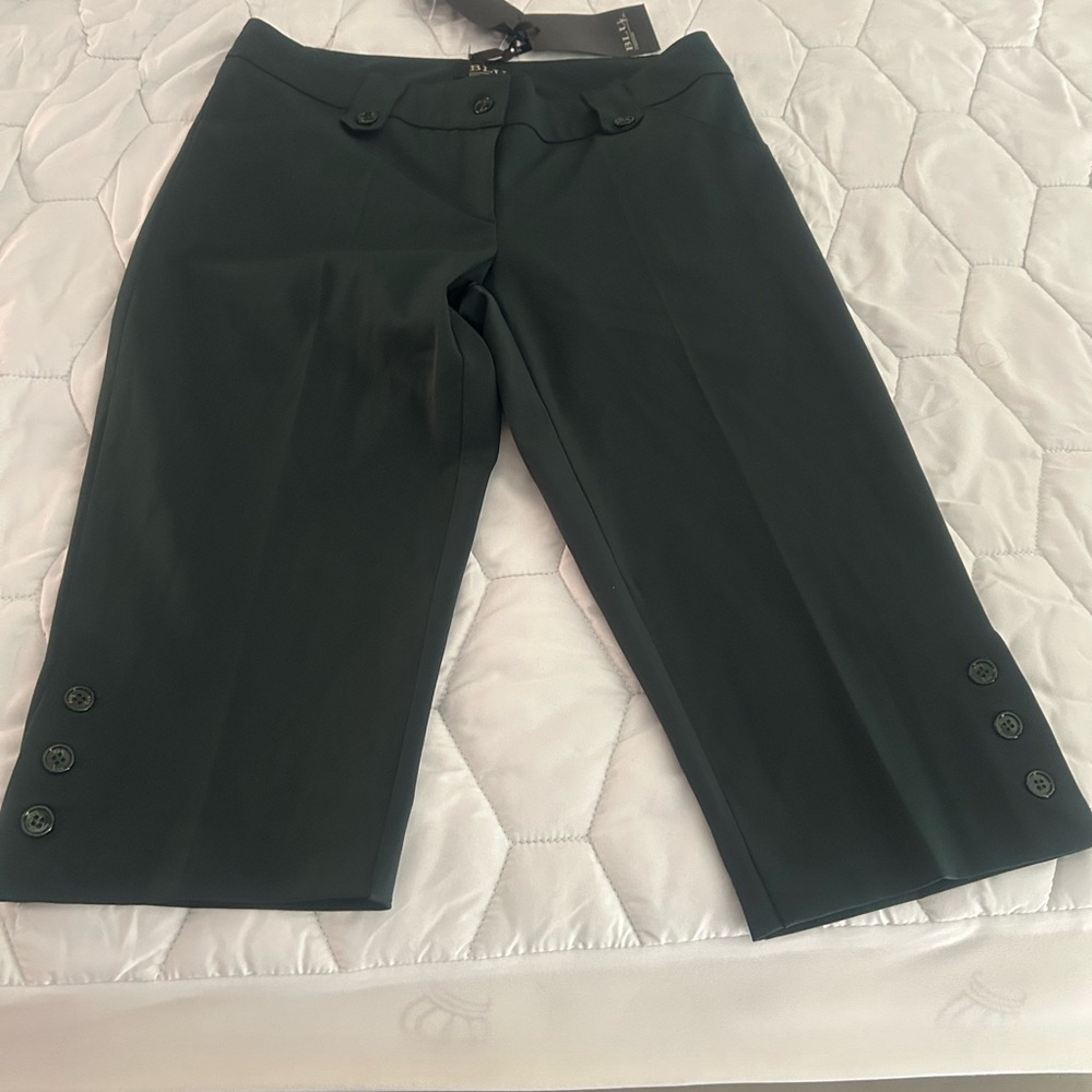 Green Dressy Capris